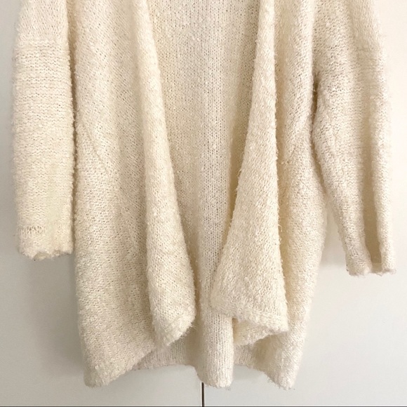 addie grey longline knit cardigan